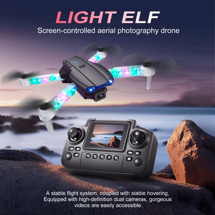 E88D Drone Rc Remote and lighting Effect HD Drone