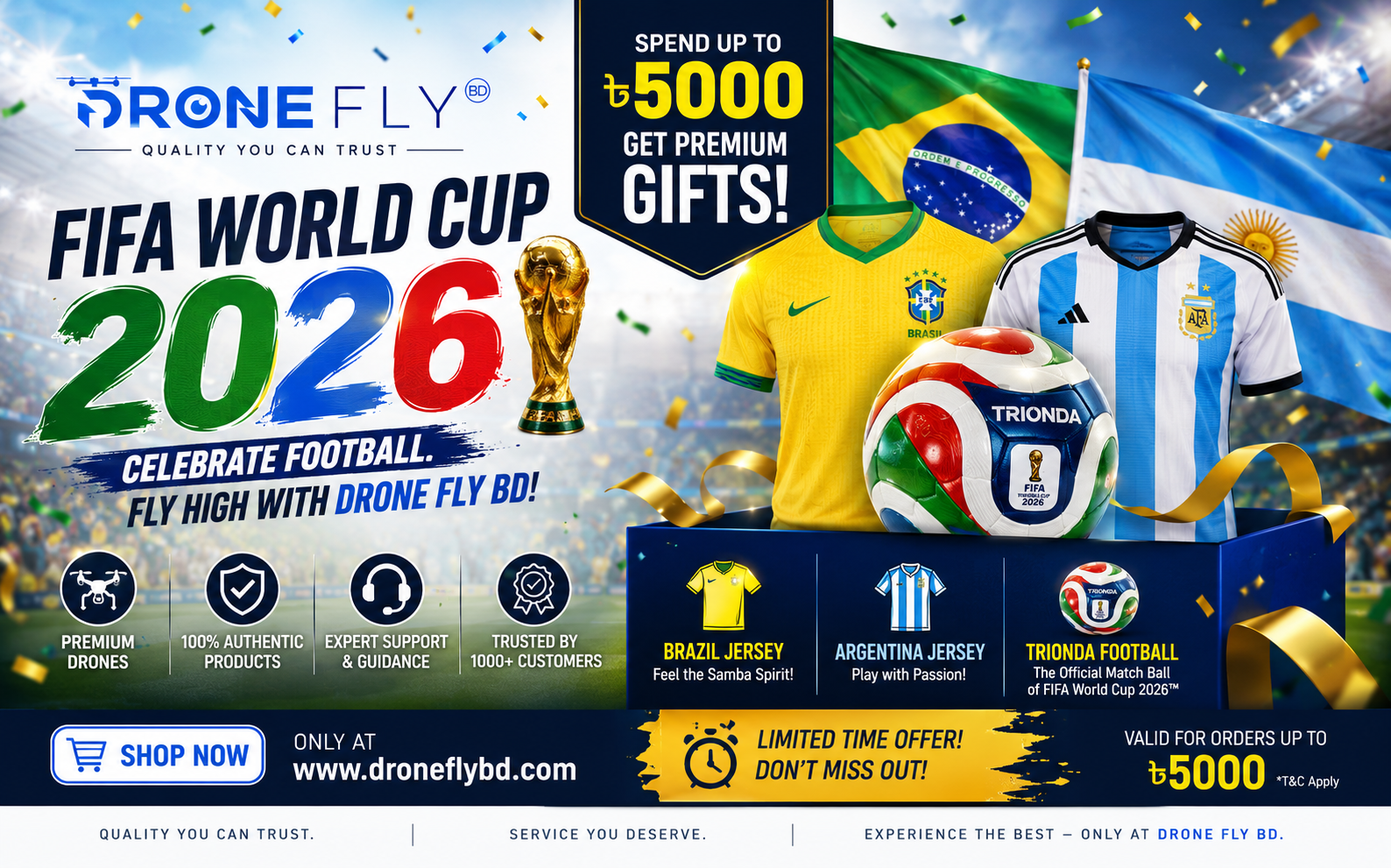 Kick Off World Cup Deals with Drone Fly BD!