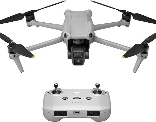 DJI Air 3 Fly More Combo with DJI RC-N2 Remote Controller, Drone with Camera for Adults 4K HDR, Medium Tele & Wide-Angle Dual Primary Cameras, 46-Min Max Flight Time, 48MP, Two Extra Batteries