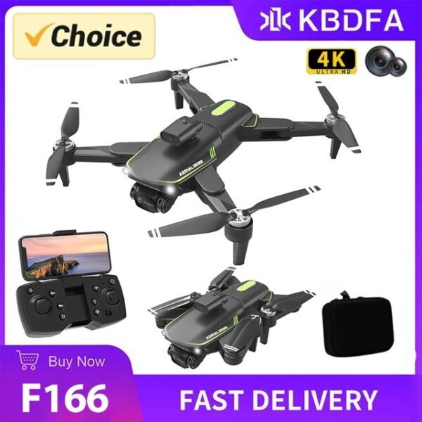 New F166 Drone With 4 Sided Sensor Dual Camera
