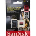 Sandisk Extreme PRO 256GB 200mbps MicroSDXC UHS-I Memory Card With Adapter