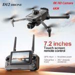 D12 Drone 8k Camera with 3 axis Gimbal - Image 3